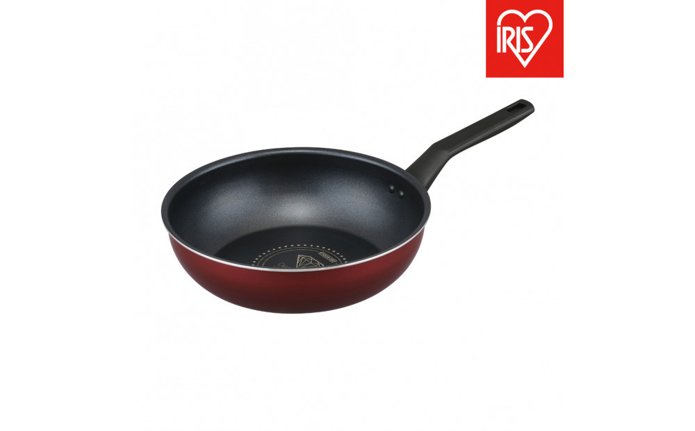 フライパン ダイヤモンドコートフライパン炒め鍋 IH・ガス火両用28cm VDI-W28 ワインレッド