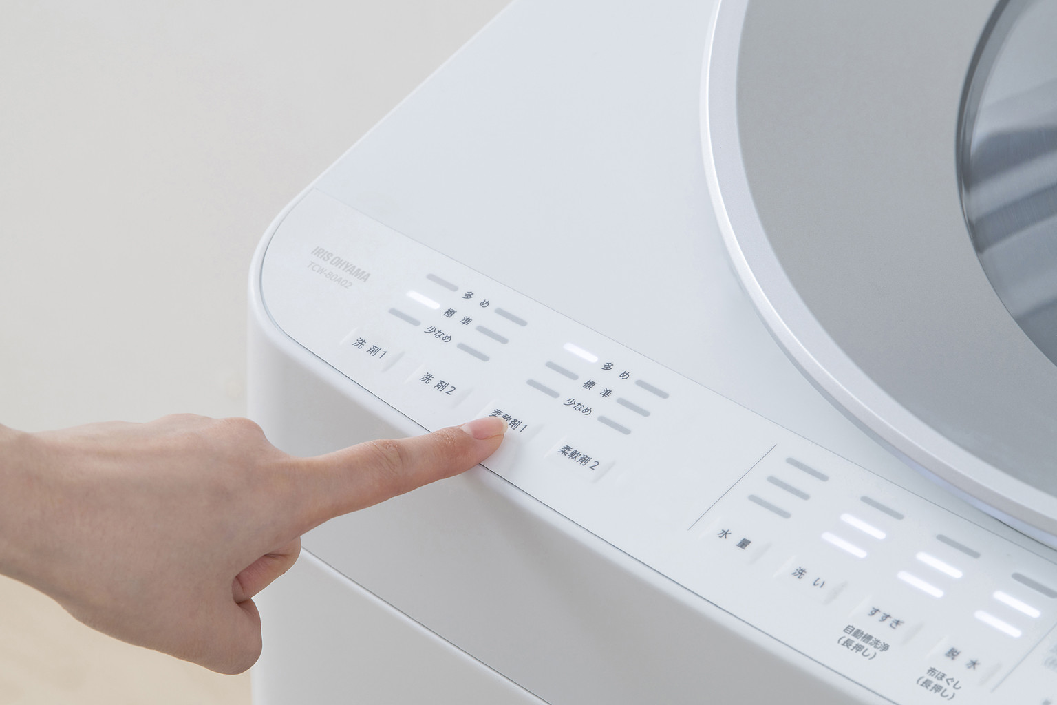 洗濯機 全自動電気洗濯機 8kg TCW-80A02-W ホワイト