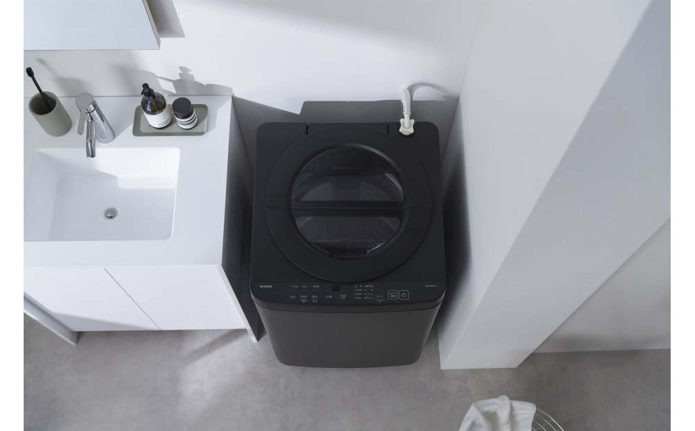 全自動電気洗濯機 6.0kg ITW-60B01-B ブラック