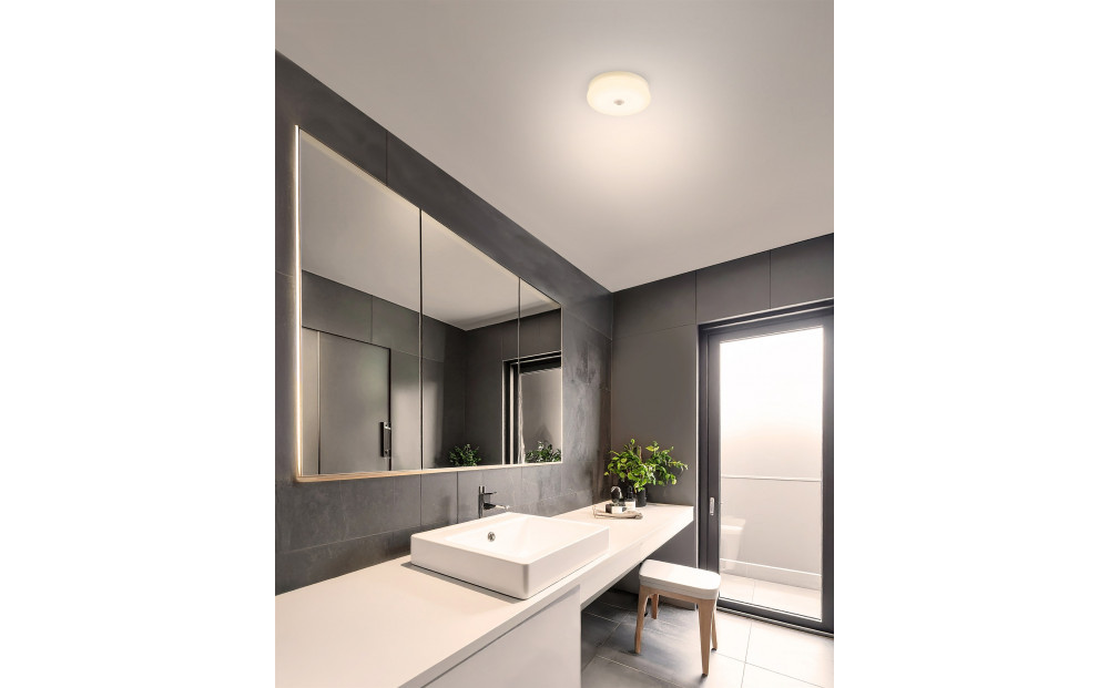 LED小型シーリングライト 人感センサー付 　電球色 SCL12L-MS-U2