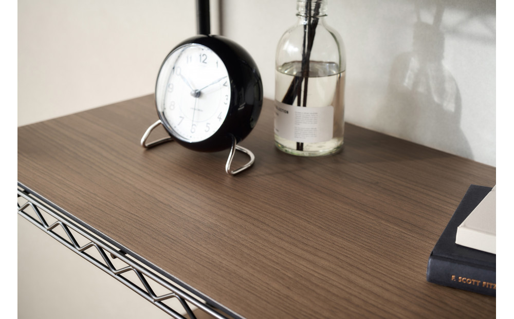 カラーメタルラック　ウッドボード付き CMM-75104B ブラック