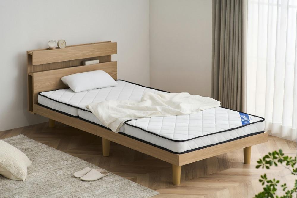 マットレス シングル 三つ折りポケットコイル厚さ10cm アイリスオーヤマ 体圧分散 折りたたみ 寝心地 快適 軽量  PMTS10H-3S ホワイト 新生活 一人暮らし ひとり暮らし 就職祝い 進学祝い 合格祝い 家具 インテリア 