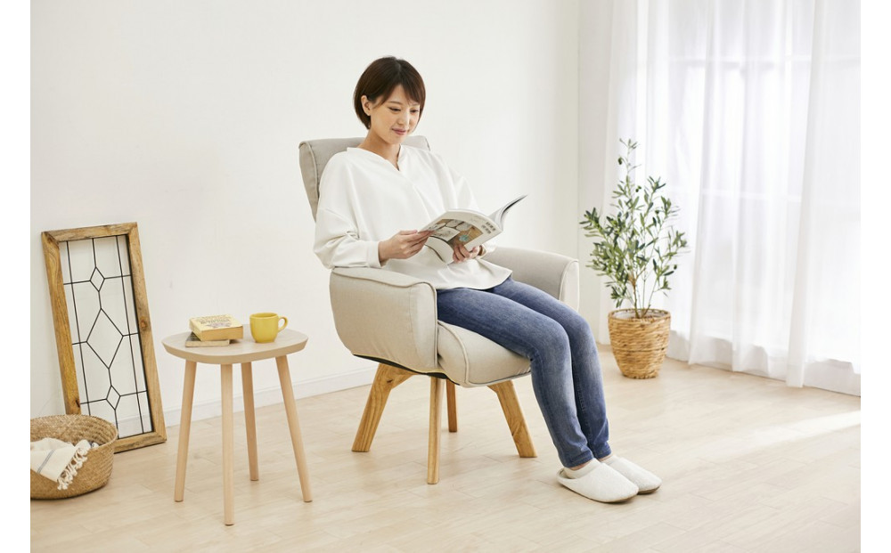 イス 回転ファブリックチェア FACN-KH アイボリー