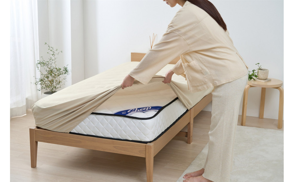 ベッド用布団３点セット Ｓ シングル  KFS-B3S グレージュ