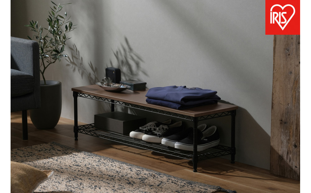 カラーメタルラック　ローボード CML-10302 ブラック