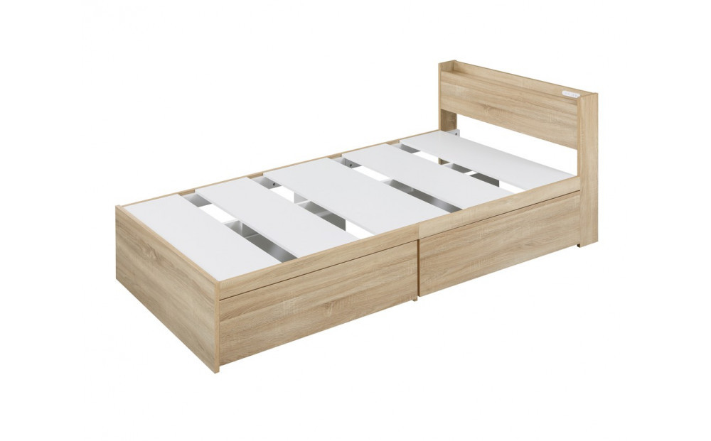 ベッド  収納ベッド宮付き DSBM-S ライトナチュラル