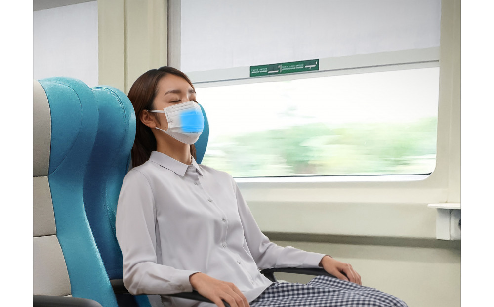 【3枚入×7袋】ナノエアー うるおい保水ぬれマスク プリーツタイプ ふつうサイズ NWE-PK3 ホワイト