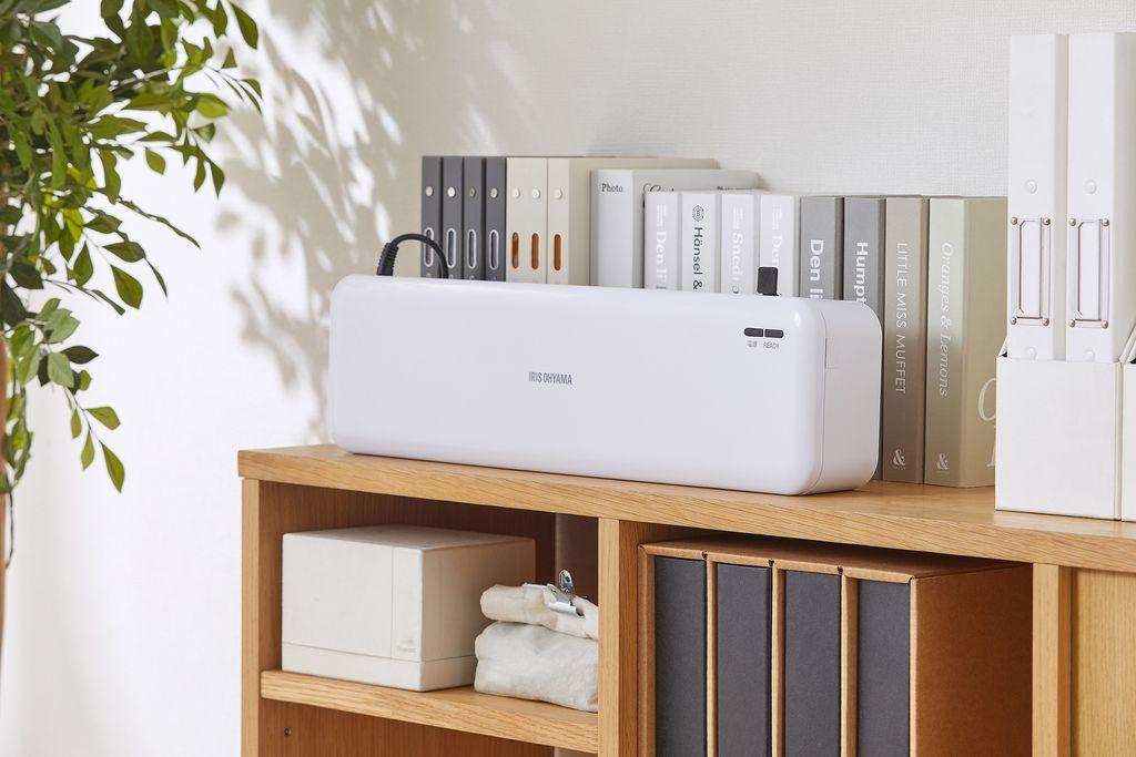 ラミネーター 高速起動ラミネーター A3対応 2本ローラー 75μm~150μm アイリスオーヤマ 家電 電化製品 簡単操作 家庭用 コンパクト収納 HSL-A322-W ホワイト