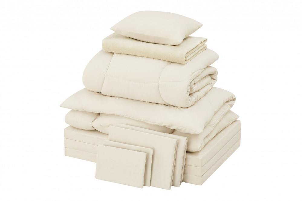 こだわりマットレス付き布団１０点セット KFS-KM10S グレージュ