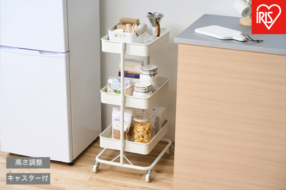 キッチンワゴン KWG-HAR ホワイト