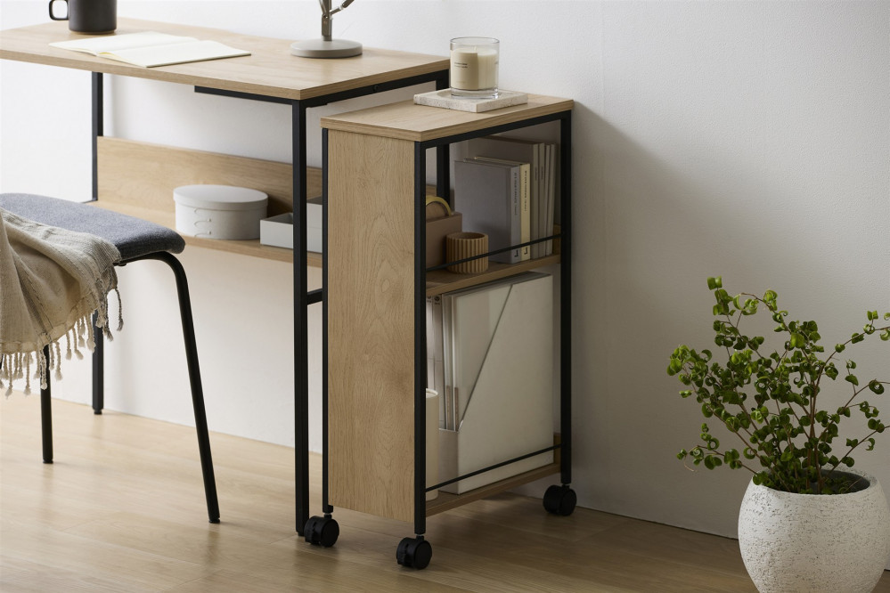 目隠しワゴン  HMW-200 ナチュラル/ブラック