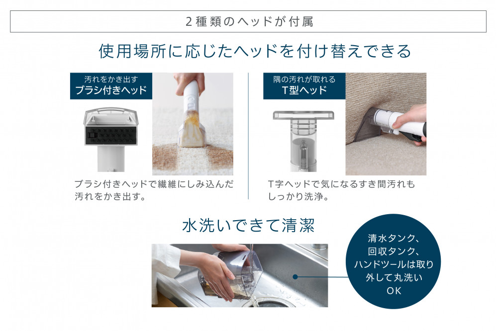 リンサークリーナー RNSH-P10 ホワイト 洗浄機 クリーナー リンサークリーナー 自動ポンプ式 アイリスオーヤマ 