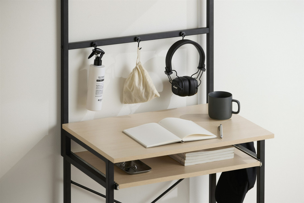 タワー型デスク TDK-6042R ナチュラル/ブラック