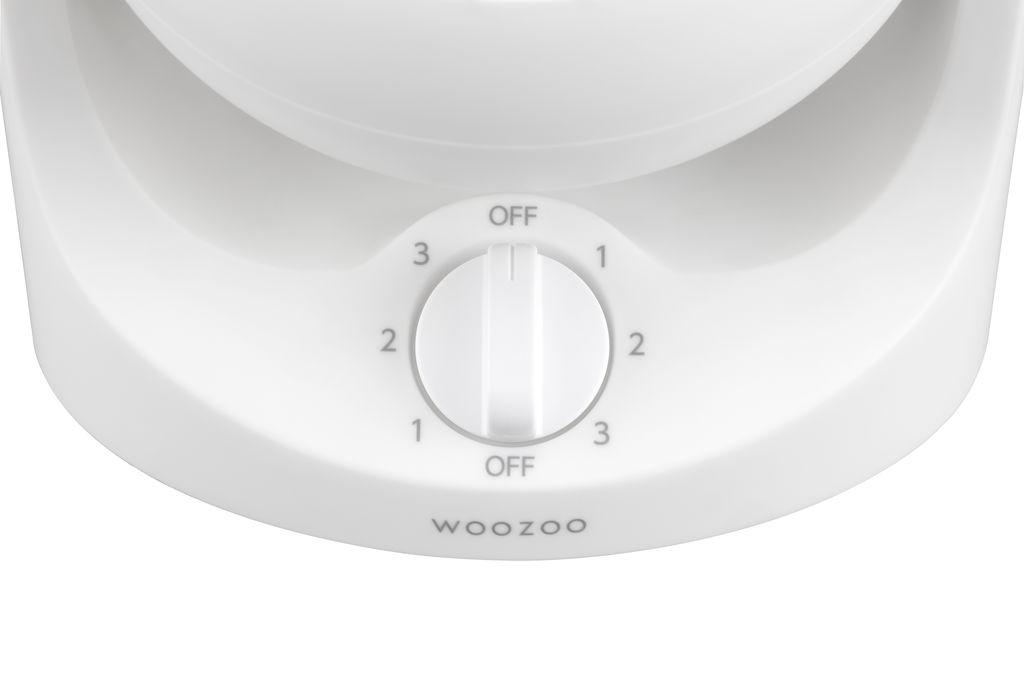 サーキュレーター 卓上扇マカロンミニ固定式 TAF-MKM10N-W ホワイト