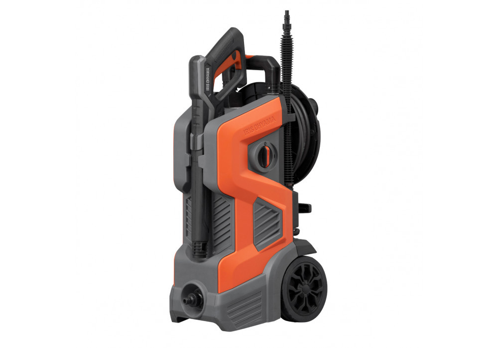 高圧洗浄機 洗浄機 高圧 アイリスオーヤマ オレンジ 持ち運びができる2輪キャスター付き 静音 外壁 玄関 庭 バルコニー ベランダ 洗車 車 水圧 クリーナー 高圧 噴射 洗車 網戸 おすすめ 人気 アイリス  FBN-702-D オレンジ