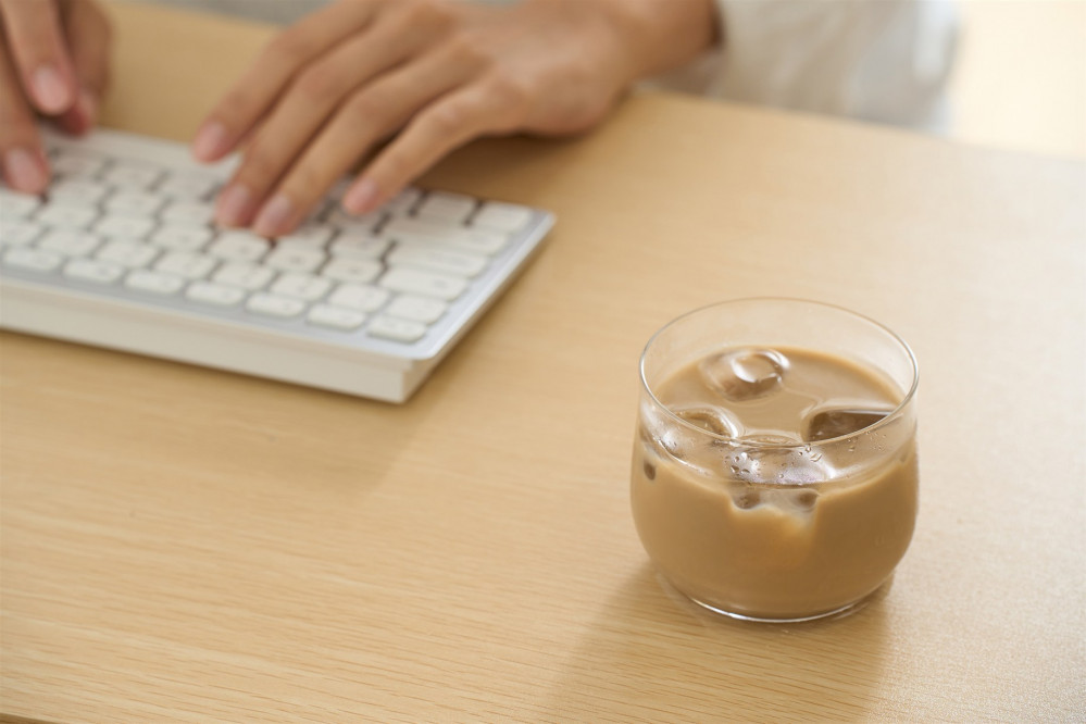 ラック付きデスク RDK-1042R ナチュラル/ブラック