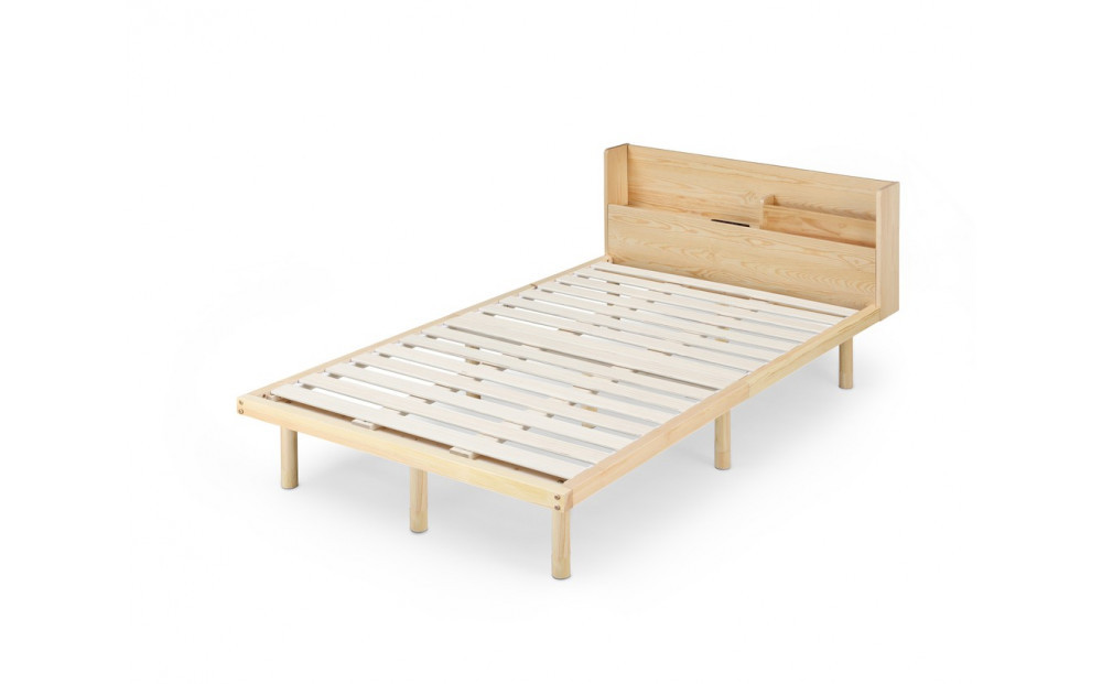 ベッド  宮付き高耐荷重すのこベッド HWBM-SD ナチュラル