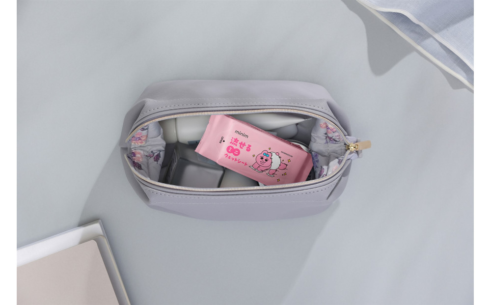 【8枚入×36個】おぱんちゅうさぎ 流せるミニウェットシート OMW-6PN