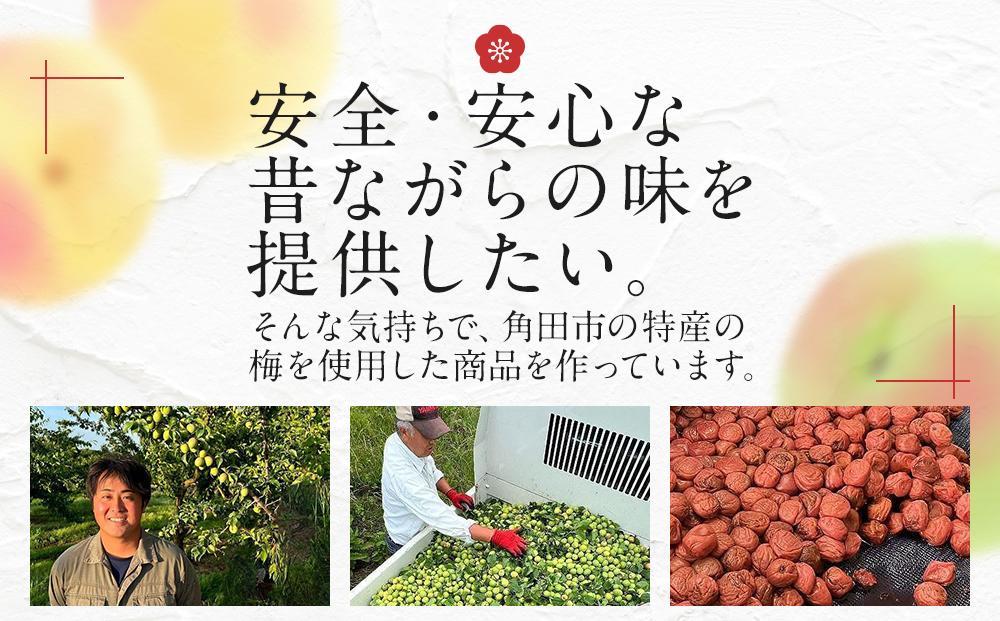 【ふるさと納税】宮城県角田産【無添加】まごころ手作り梅干し(270g)・練り梅(150g)１セット