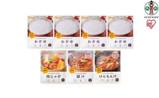 【42食】非常食 防災食 7食セット×6箱 アイリスオーヤマ アイリスフーズ  災対食 パウチ 非常食 お惣菜 お味噌汁 非常食 防災 備蓄 防災食 長期保存 賞味期限5年