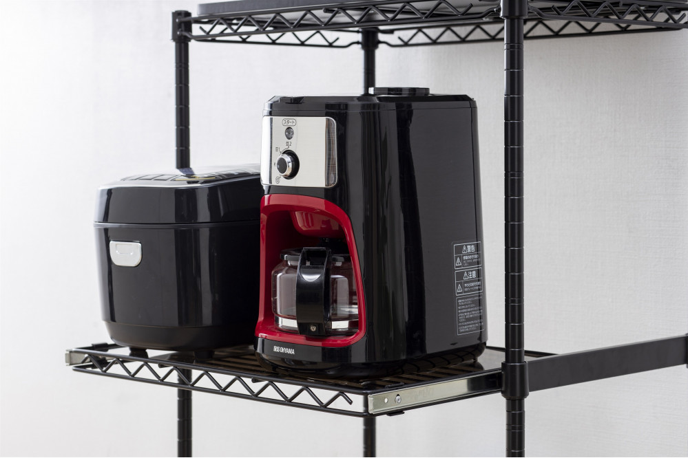 カラーメタルラック レンジ台 CMR-55134 ブラック