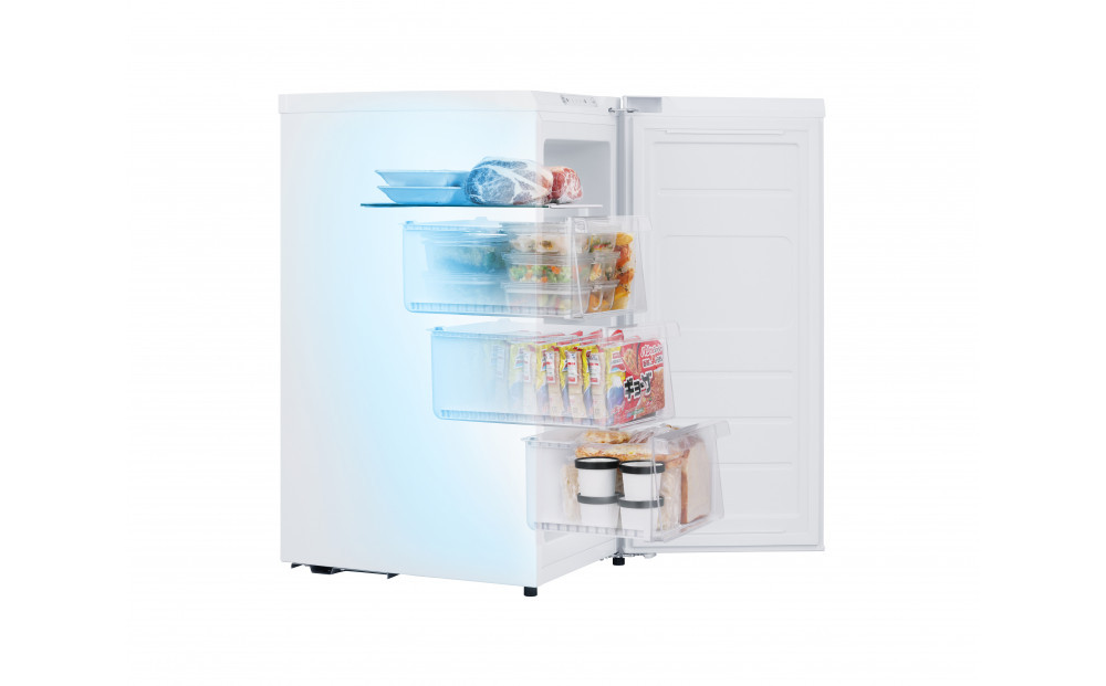 スリム冷凍庫 64L IUSN-S6A-W ホワイト