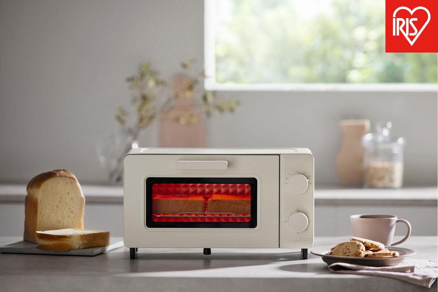 トースター オーブントースター 2枚焼き アイリスオーヤマ 家電 キッチン家電 電化製品 新生活 おしゃれ 一人暮らし かわいい 使いやすい EOT-201-C アイボリー