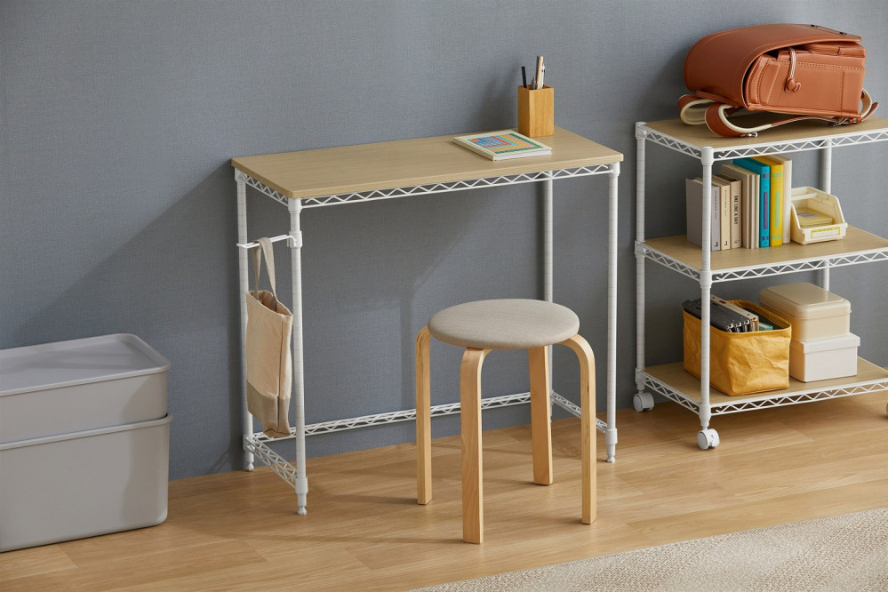 カラーメタルラック デスク CMM-D81361 ホワイト