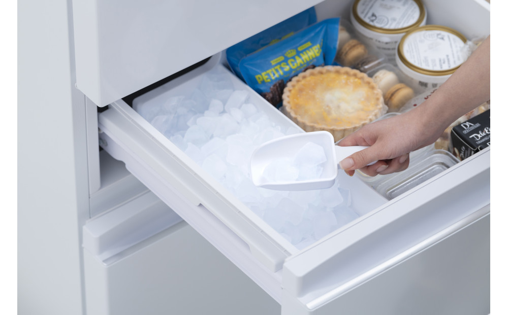 冷凍冷蔵庫 370L 自動製氷機能付 IRSN-I37A-W ホワイト