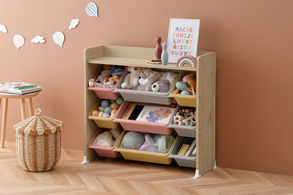 天板付きキッズトイハウスラック TKTHR-39R ナチュラル