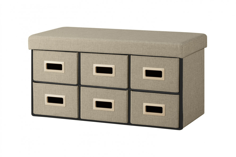 ３ＷＡＹ引き出し収納ボックス 引き出し６つタイプ SST6H-76 ブラウン