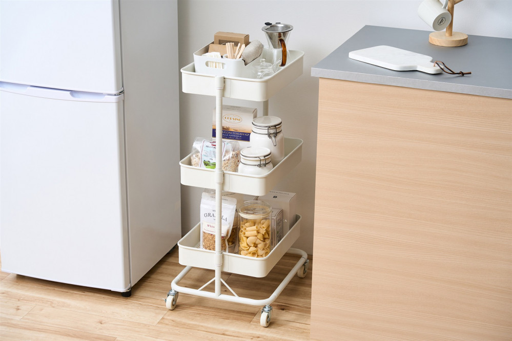 キッチンワゴン KWG-HAR ホワイト