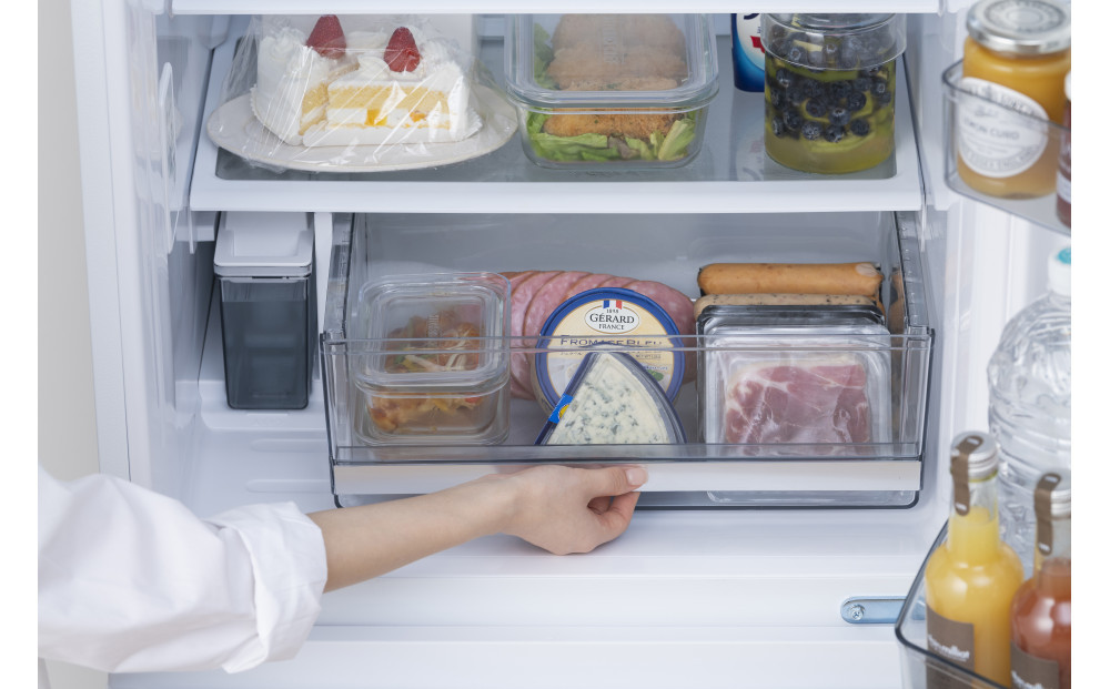 冷凍冷蔵庫 370L 自動製氷機能付 IRSN-I37A-W ホワイト