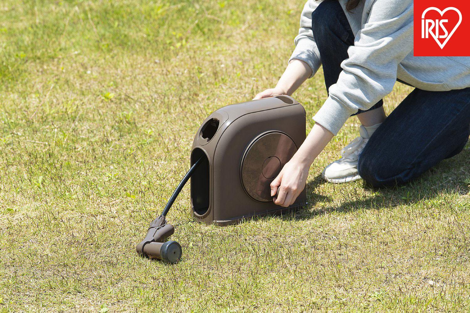 フルカバーホースリール　スリムＨＧ　１０Ｍ FSHG-10 ダークブラウン