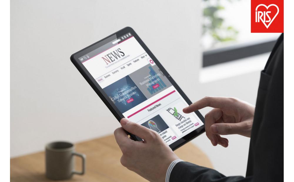 タブレット android シンプルタブレット アイリスオーヤマ 10.1インチ ブラック アンドロイド android tablet 1280×800 コンパクト 軽量RAM 4GB おすすめ 人気 アイリス TE10D2M64-V1B