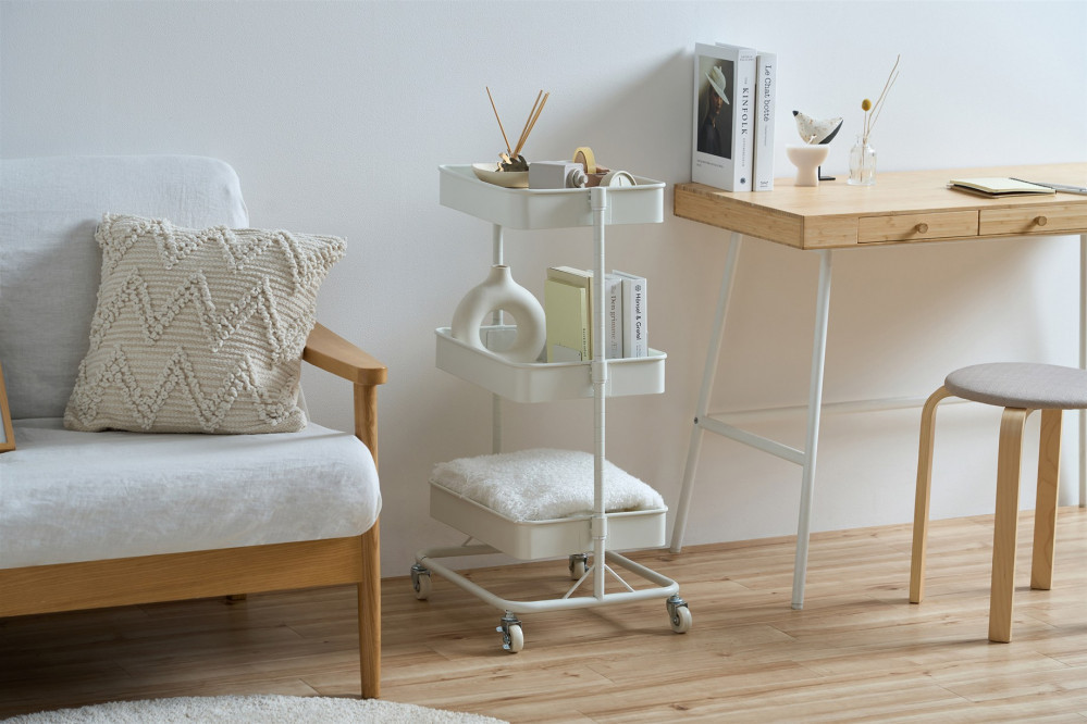 キッチンワゴン KWG-HAR ホワイト