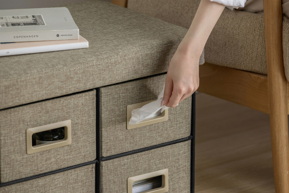 ３ＷＡＹ引き出し収納ボックス 引き出し６つタイプ SST6H-76 ブラウン