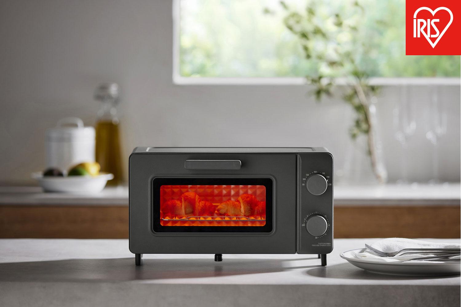 トースター オーブントースター 2枚焼き アイリスオーヤマ 家電 キッチン家電 電化製品 新生活 おしゃれ 一人暮らし かわいい 使いやすい  EOT-201-H ウォームグレー