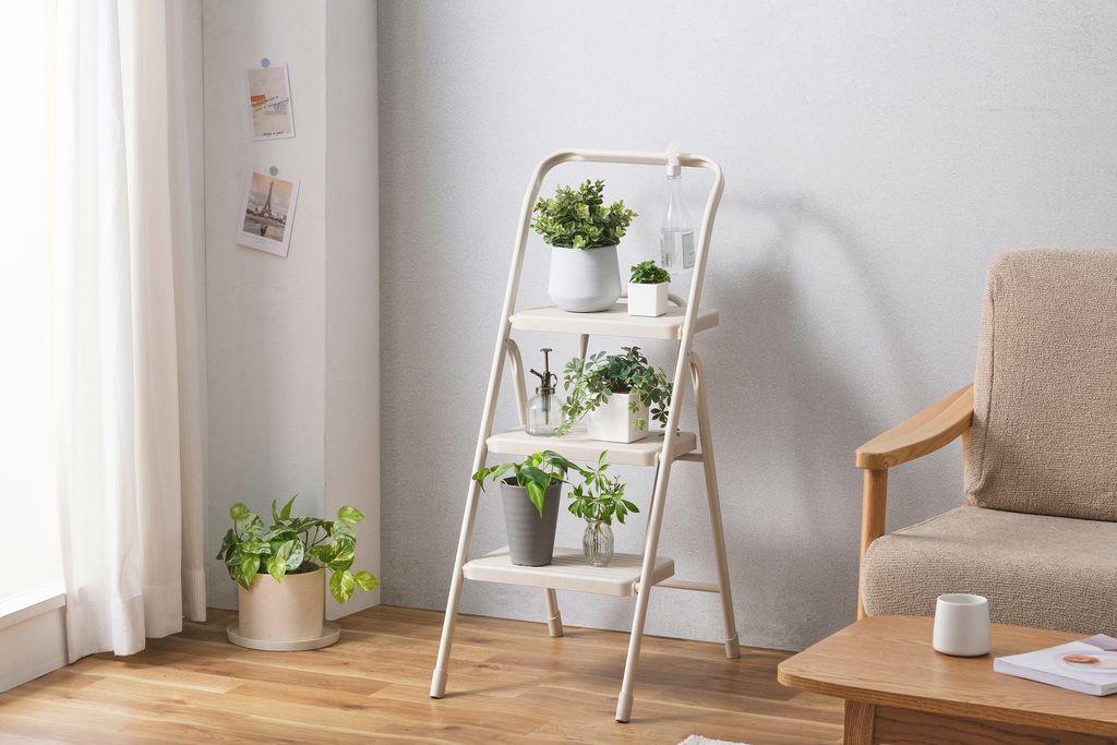 折りたたみステップ３段  OSU-3R ライトベージュ