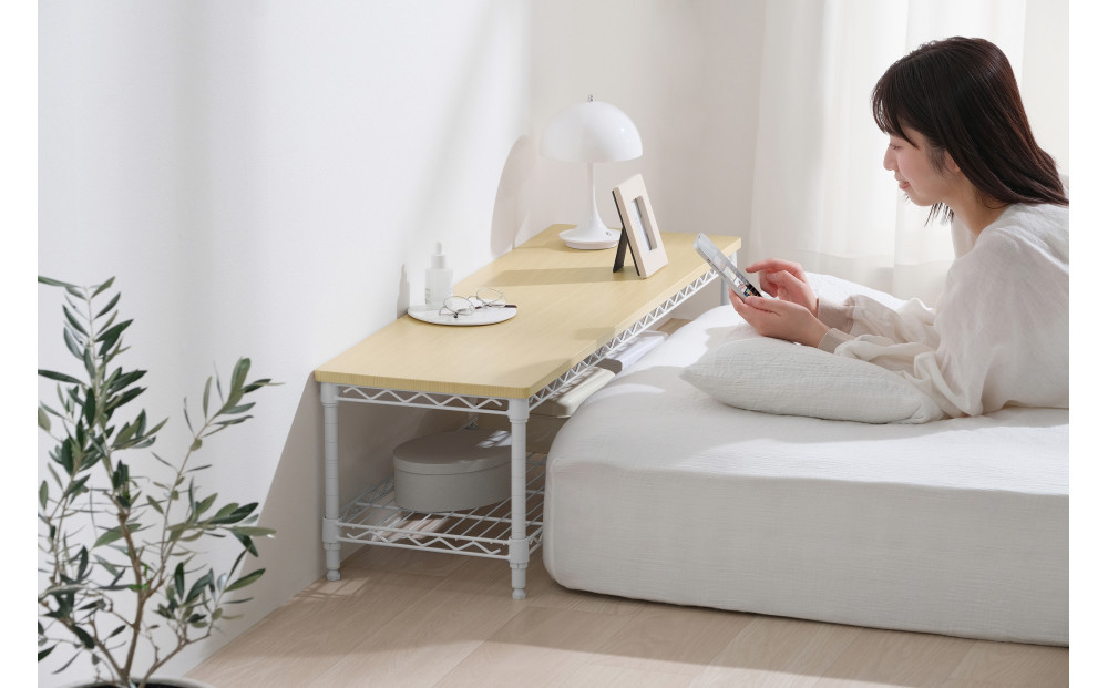 カラーメタルラック　ローボード CML-10302 ホワイト