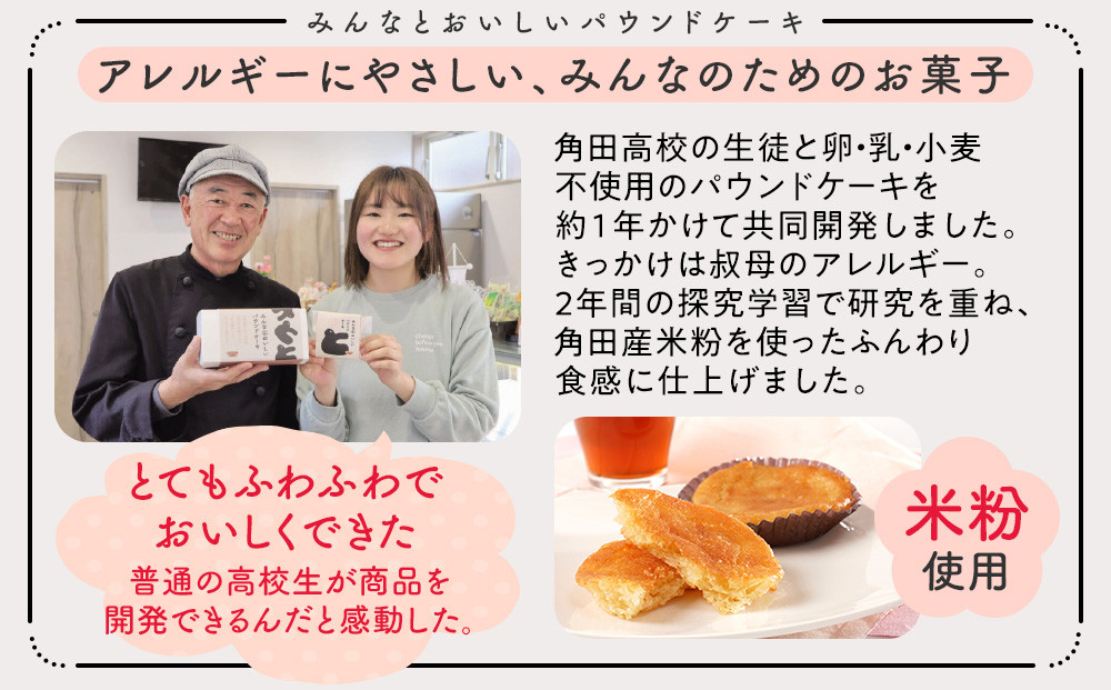 みんなとおいしいパウンドケーキ 6個入り×2　グルテンフリー 小麦粉不使用 焼き菓子 パウンドケーキ