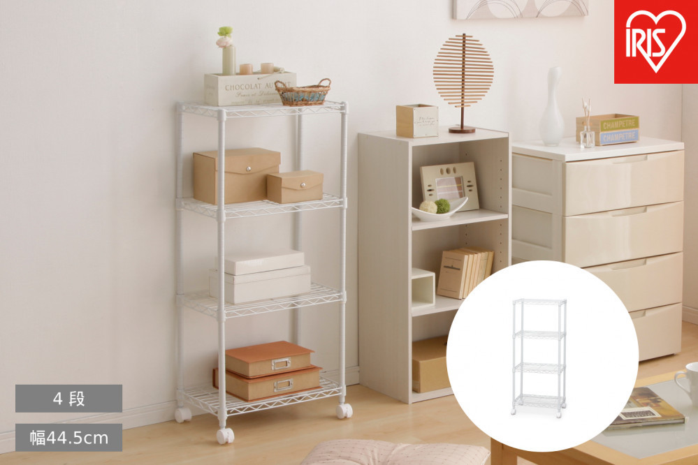 カラーメタルラック CBM-44104 ホワイト