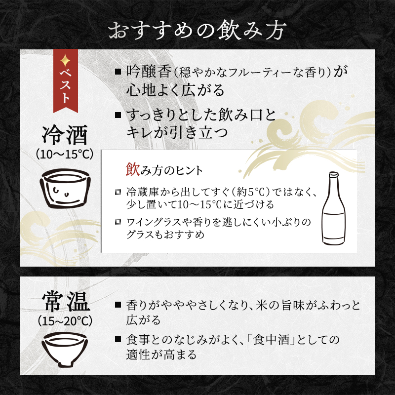 純米吟醸　ごこく波 千 (720ml×2本) お酒 日本酒 純米吟醸酒 