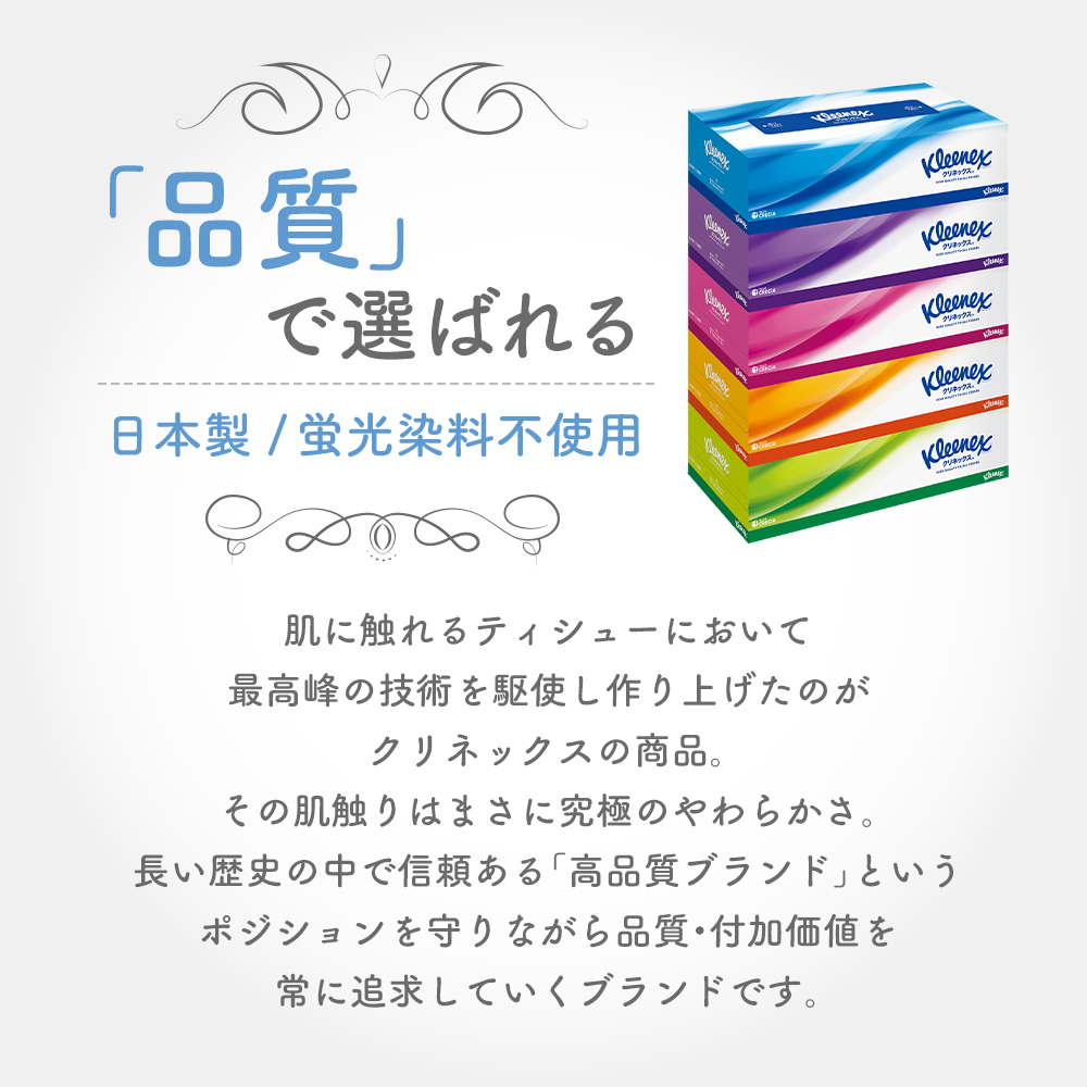 定期便 ティッシュ クリネックス 5箱 ( 5箱 × 1パック ) ティッシュ《 6ヶ月ごと計 2回 》