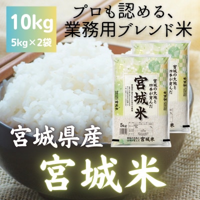 宮城県産ブレンド米　宮城米(精米)5kg×2袋セット【1726192】