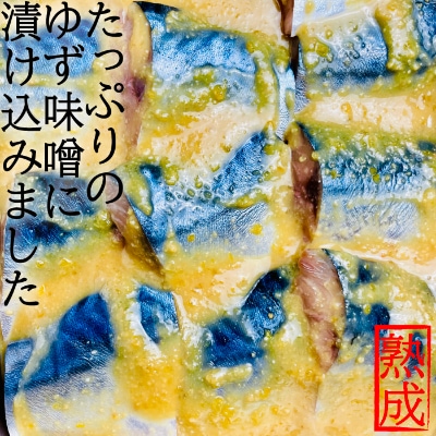 宮城県登米市生産 みやぎサーモン＆金華サバの特製ゆず味噌漬けセット(各60g×4切、計8切)【配送不可地域：離島】【1238917】