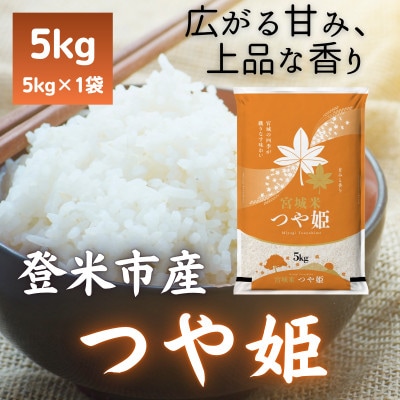 【毎月定期便】宮城県登米市産 つや姫(精米) 5kg全4回【4085921】