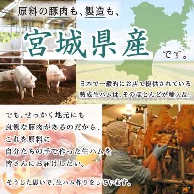 伊豆沼ハム 肩ロース生ハムブロック 約800g【配送不可地域：離島】【1713711】