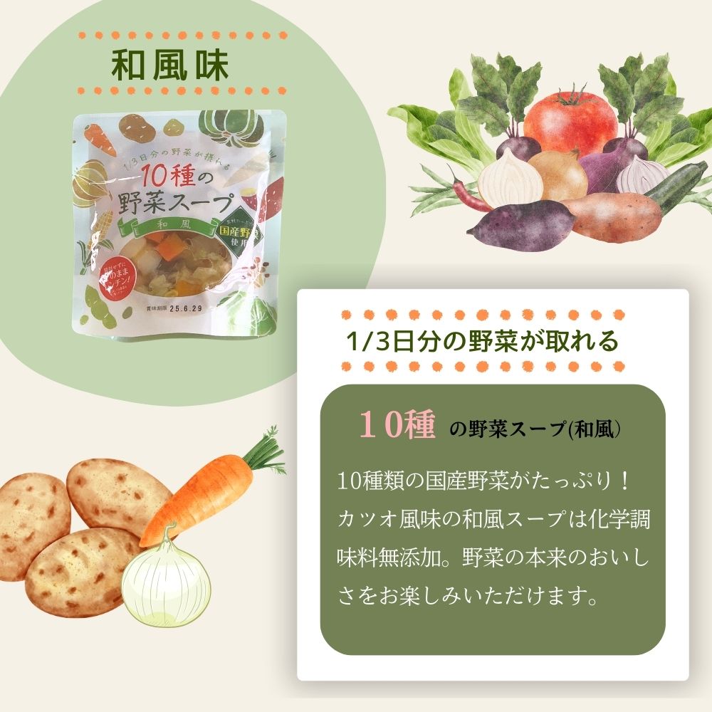 レンジで2分 スープ 野菜スープ 3種9袋 冷蔵 和風スープ 洋風スープ トマトスープ パウチ レトルト レンジアップ 10種の野菜スープ 11種の野菜スープ トマト 時短 手軽ローリングストック 石川食品 宮城県 東松島市 【C】