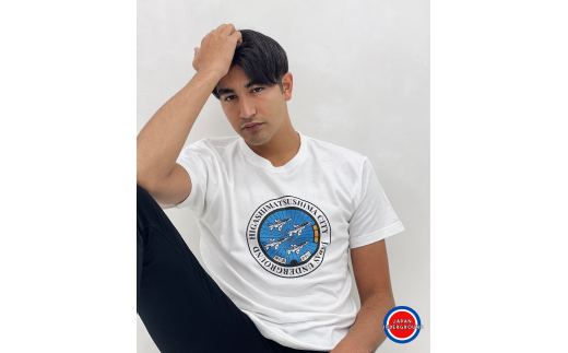 東松島市 ブルーインパルス マンホールTシャツ（白）